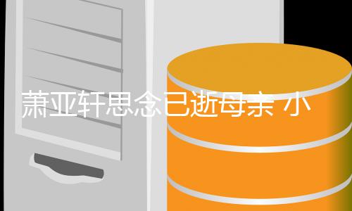 念已萧亚轩思小男感动皓太会撩令其落泪友黄亲 逝母